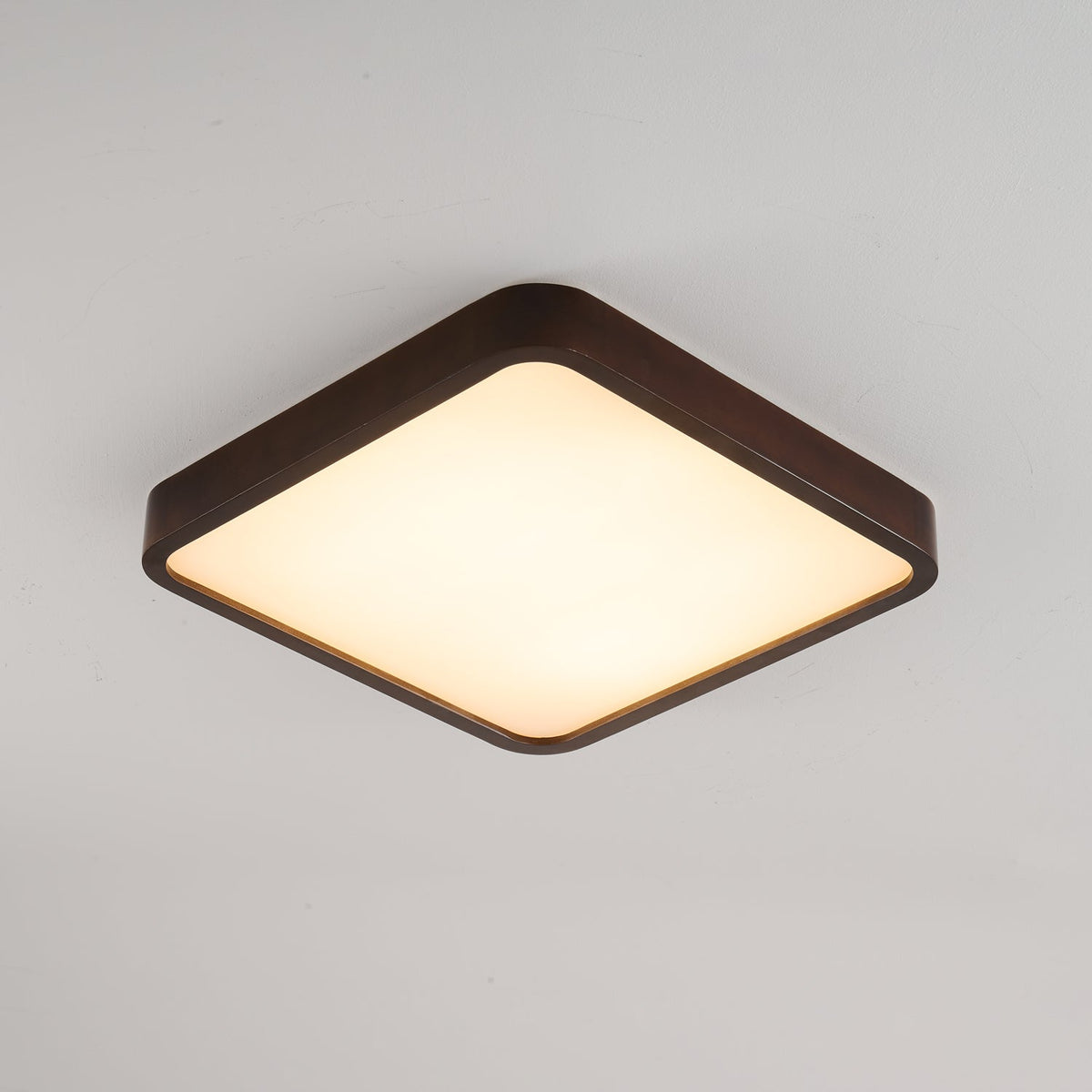 Rinirel lámpara de techo moderna minimalista rectangular de madera