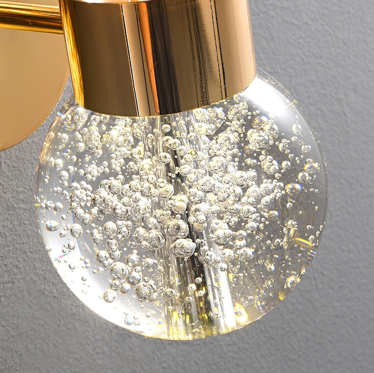 Cexi aplique de pared postmoderno lujo ciervo cristal