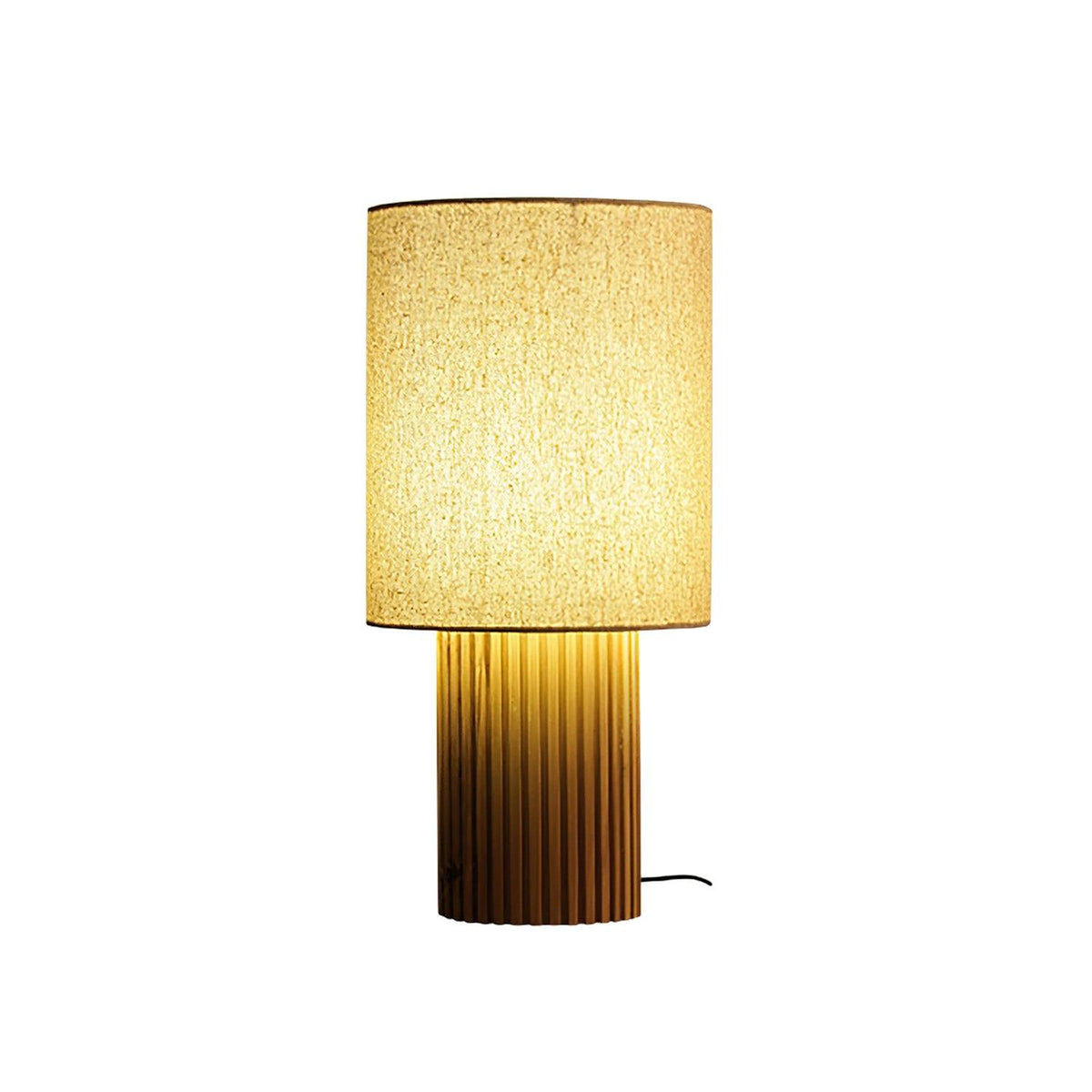 Grove lámpara de mesa vintage de tejido