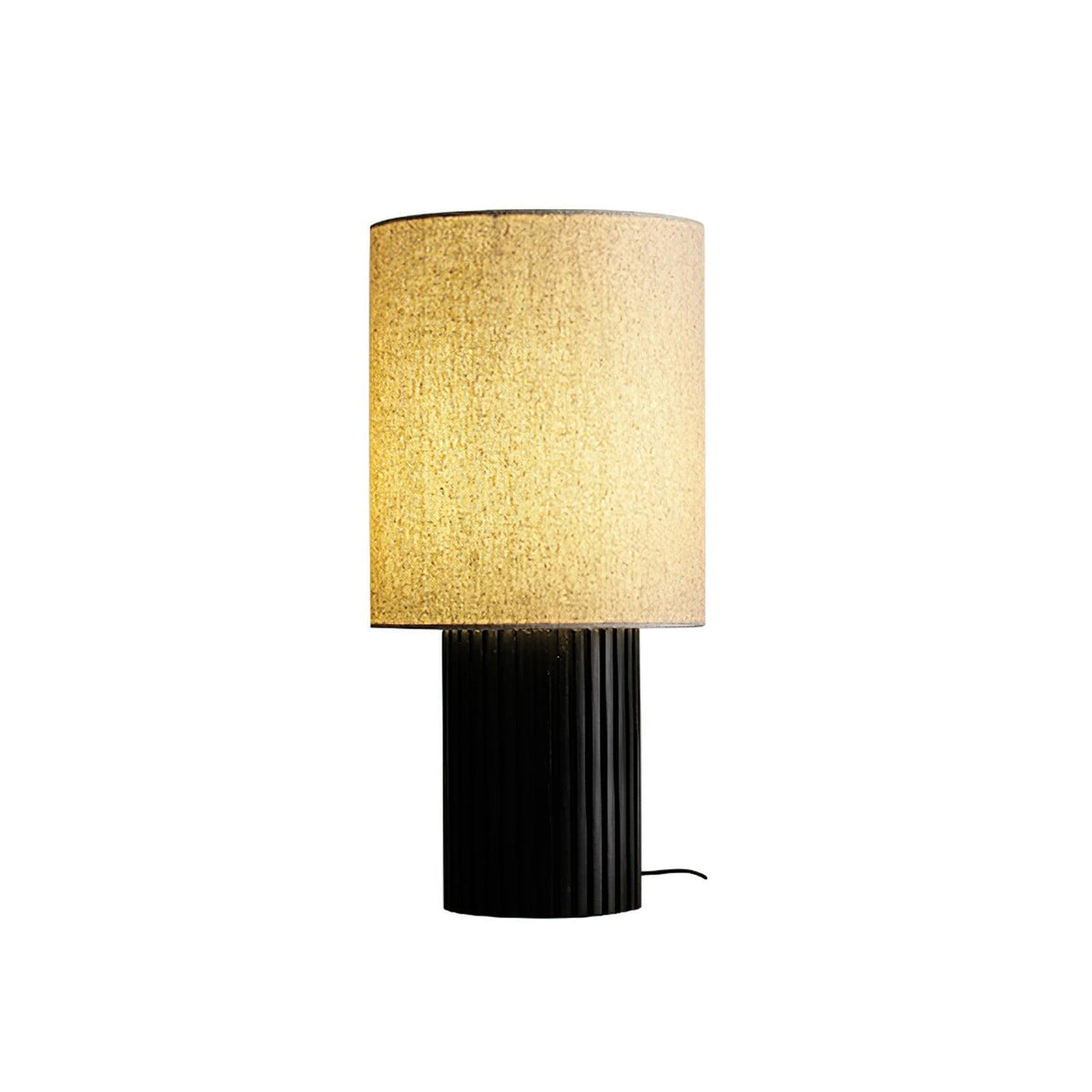 Grove lámpara de mesa vintage de tejido