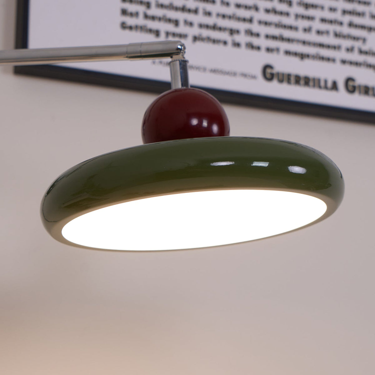 Aira Lámpara de Pared con Enchufe Verde / Beige