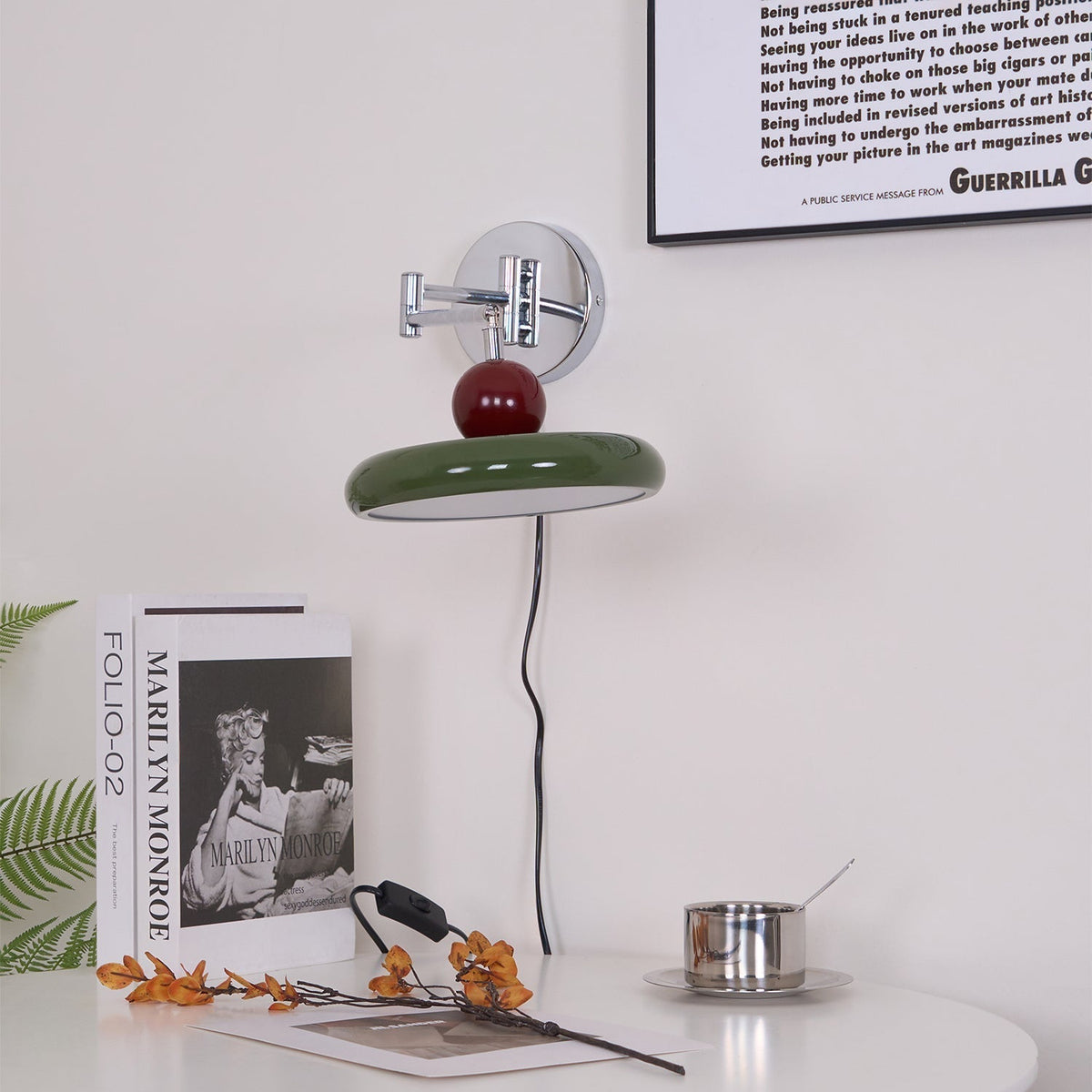 Selenina aplique de pared con enchufe enchufable