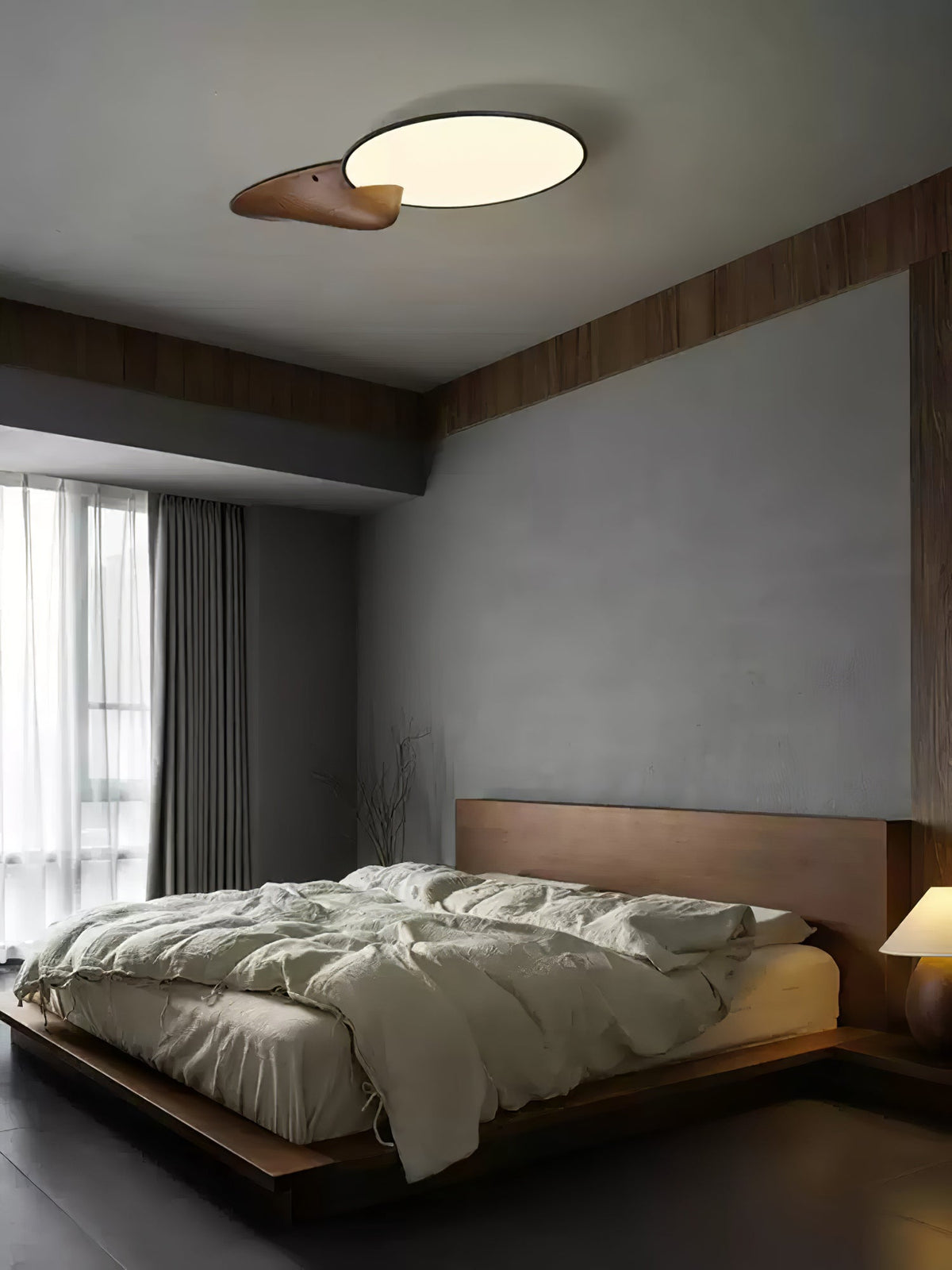 Zovenel Premium lámpara de techo de madera elegancia Peak