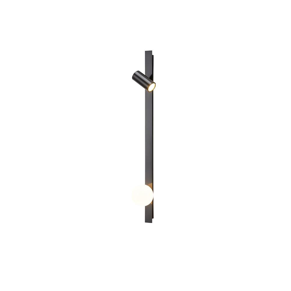 Aloz aplique de pared minimalista de vidrio y latón