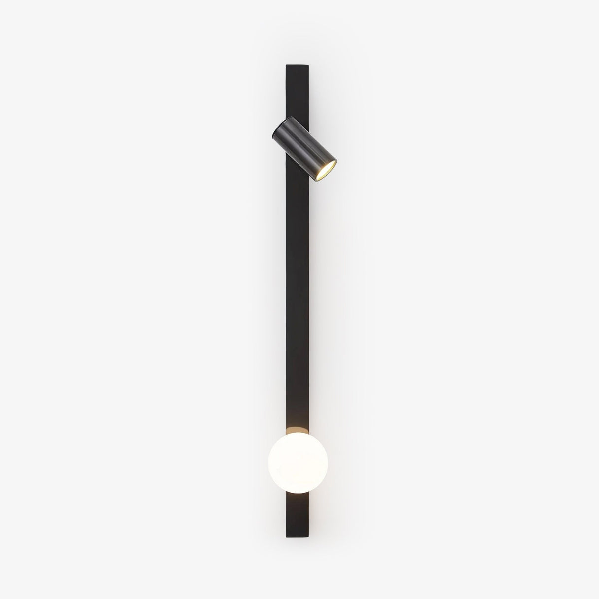 Aloz aplique de pared minimalista de vidrio y latón