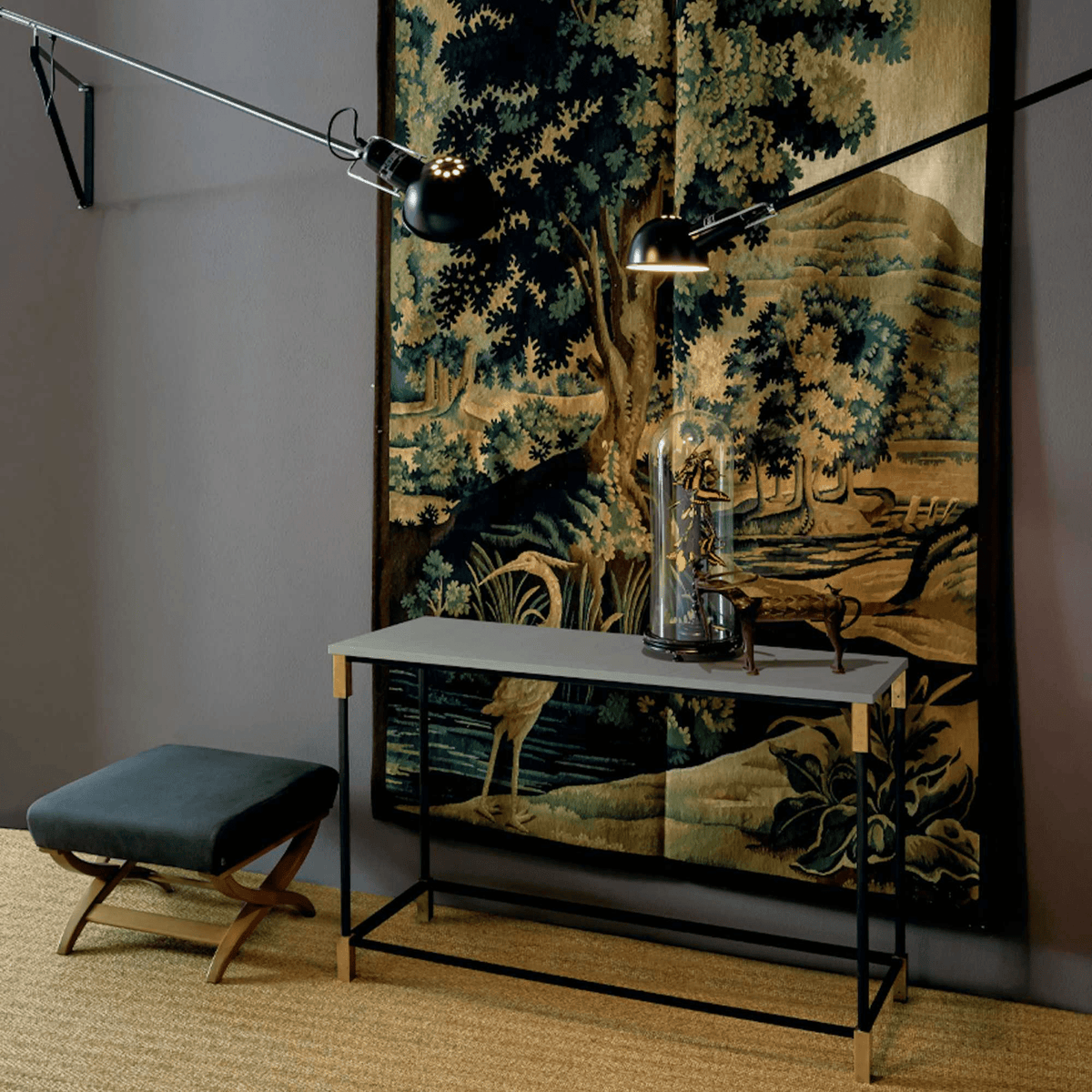 Vellaro aplique de pared con brazo oscilante largo