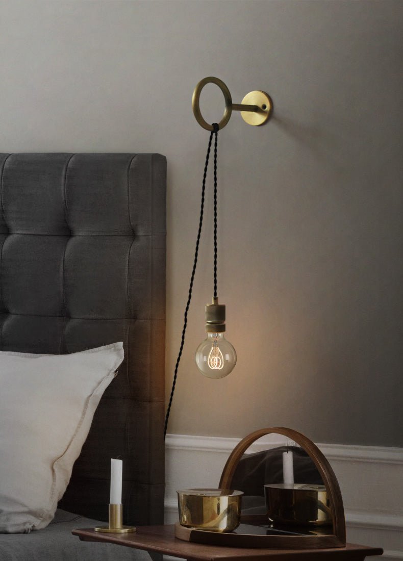 Evmaror aplique de pared elegancia minimalista de vidrio