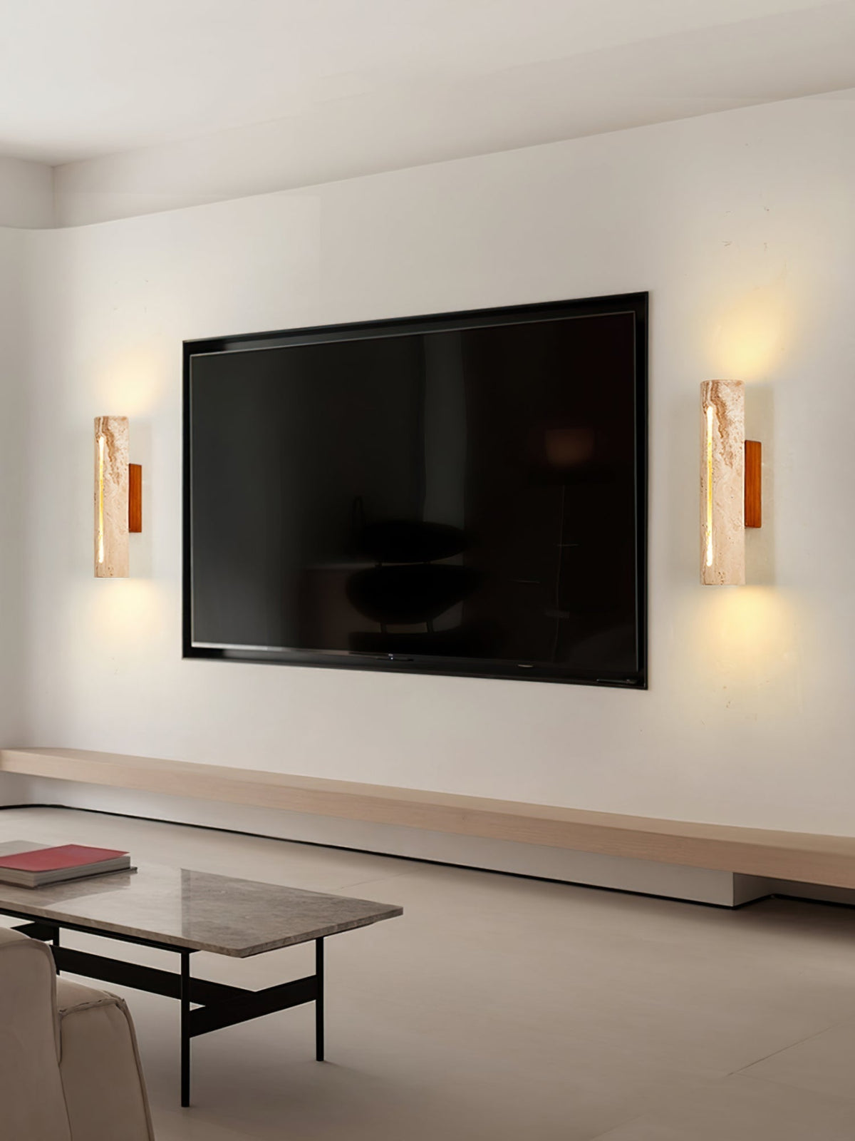 Nissa aplique de pared travertino