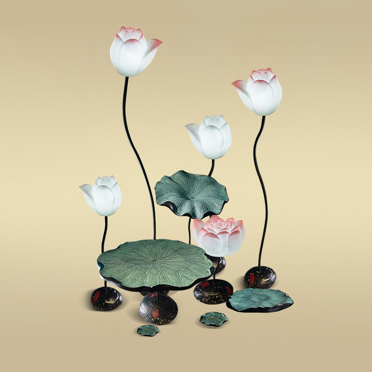 Arixen lámpara de pie elegante de lotus