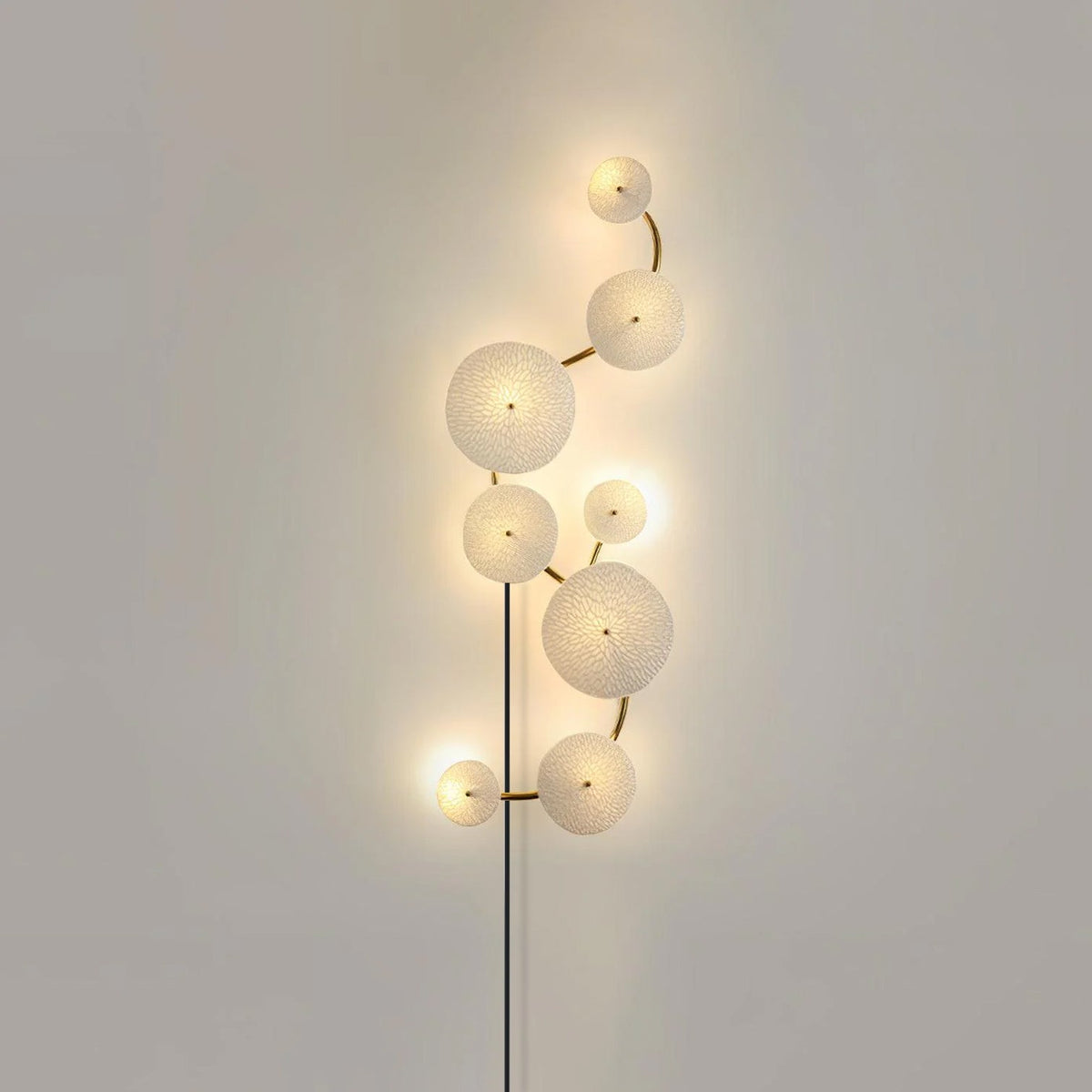 Lotus aplique de pared pétalo enchufe enchufable