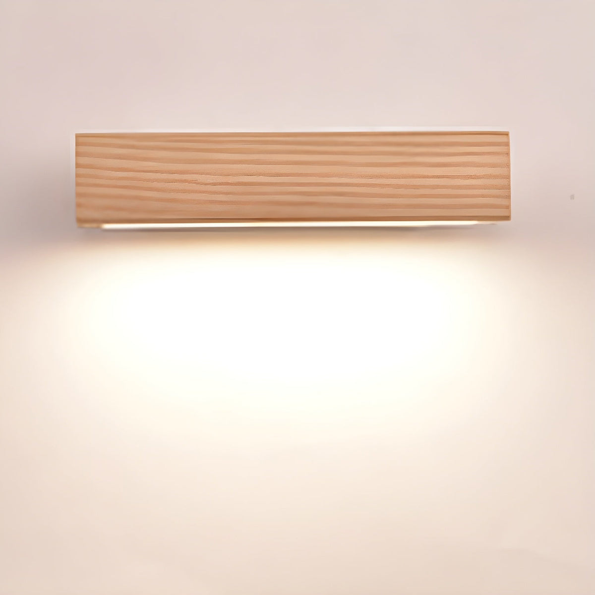 Nave aplique de pared de madera y acrílico