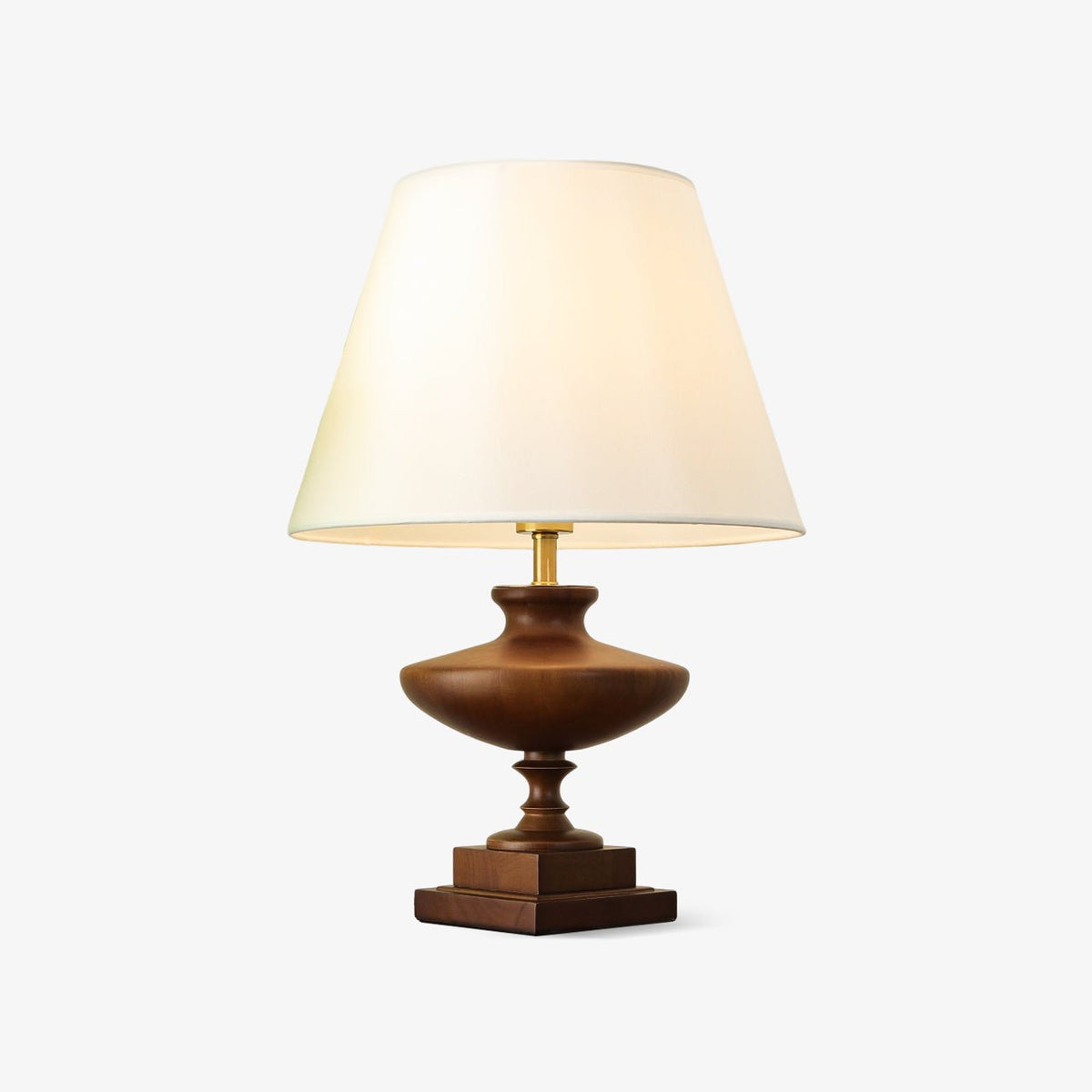 Liorat lámpara de mesa de madera y tejido