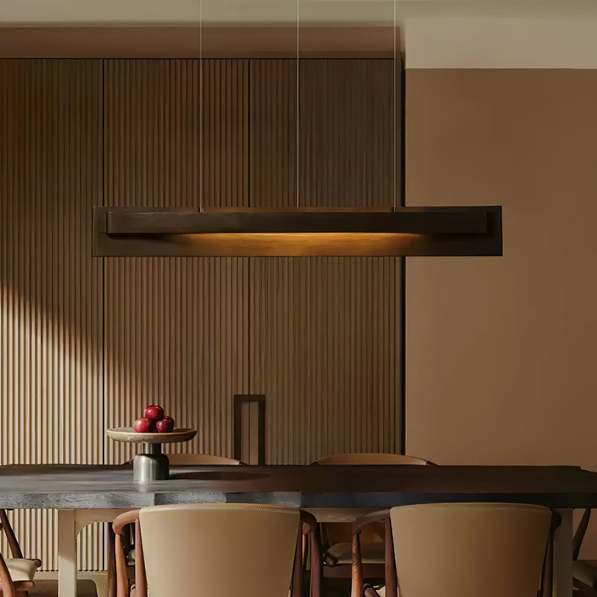 Zaraeyra lámpara colgante minimalista de madera
