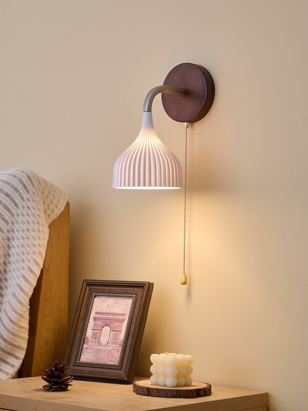 Cimararae aplique de pared elegancia de estilo clásico de madera