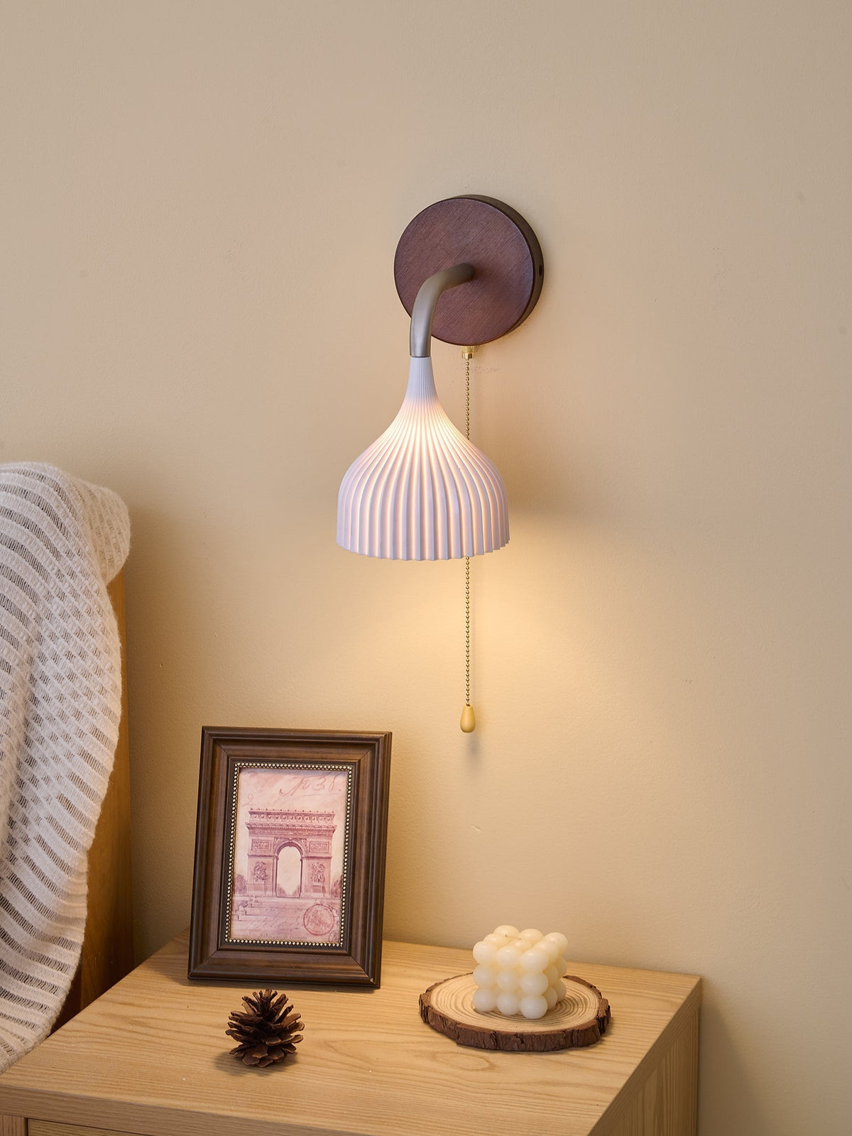 Cimararae aplique de pared elegancia de estilo clásico de madera