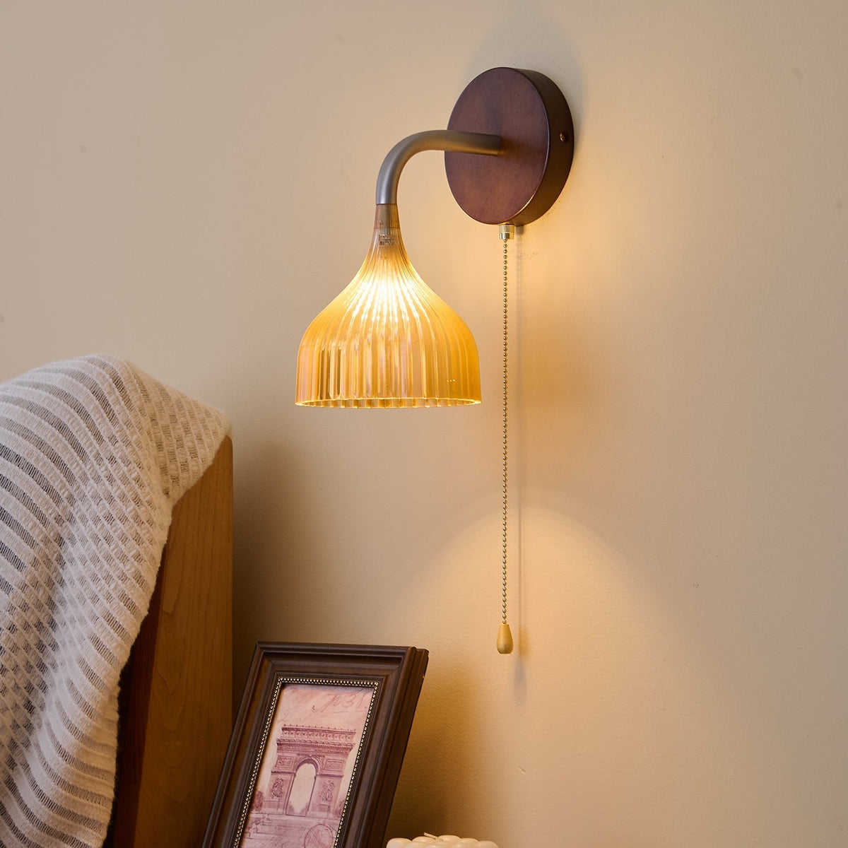 Cimararae aplique de pared elegancia de estilo clásico de madera