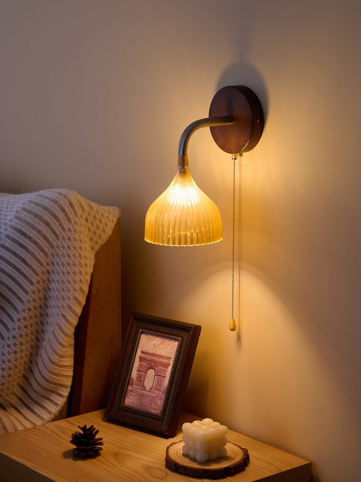 Cimararae aplique de pared elegancia de estilo clásico de madera