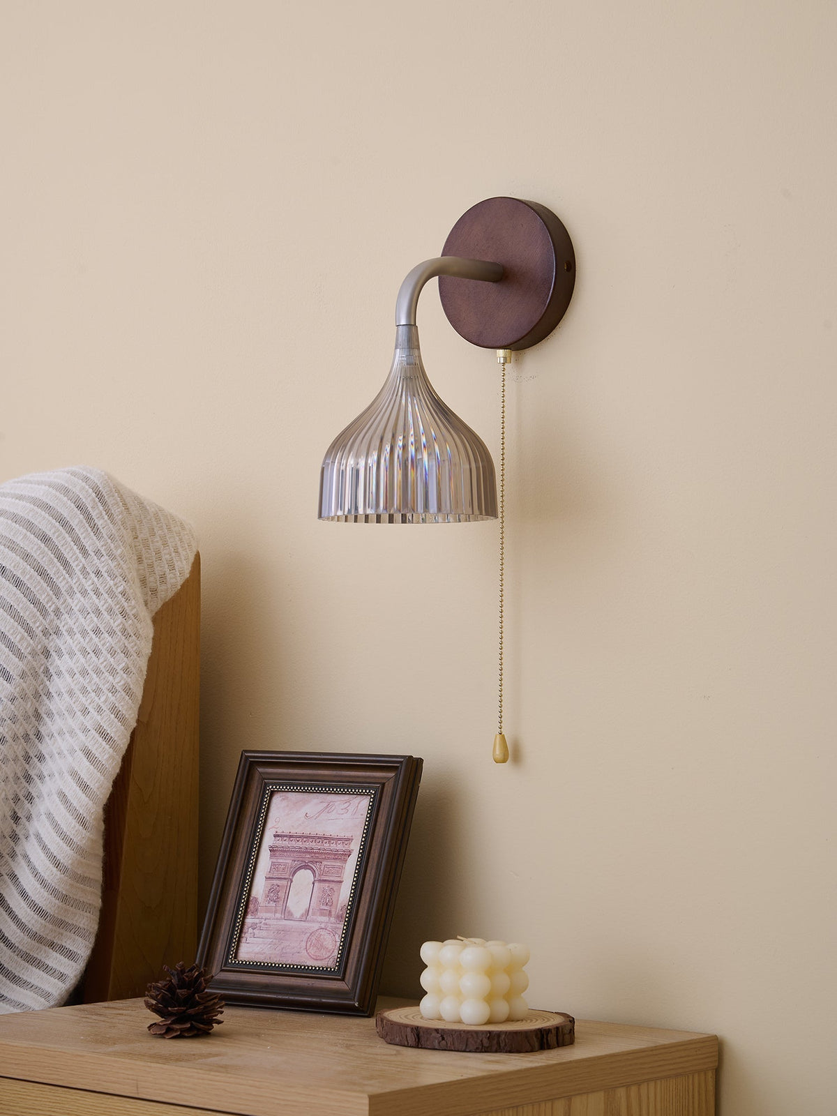 Cimararae aplique de pared elegancia de estilo clásico de madera