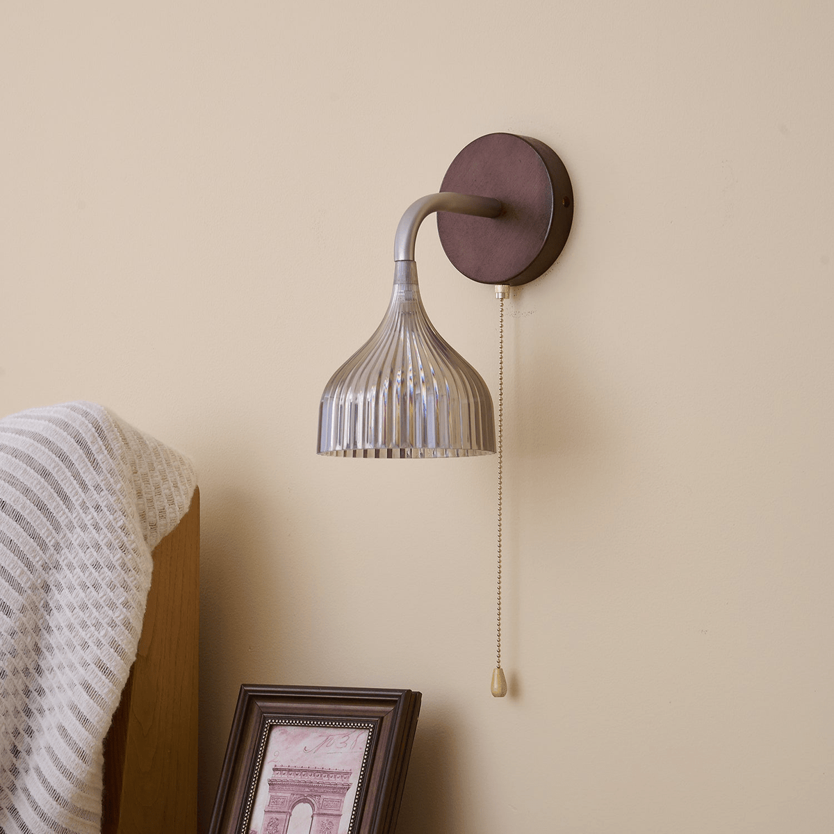 Cimararae aplique de pared elegancia de estilo clásico de madera