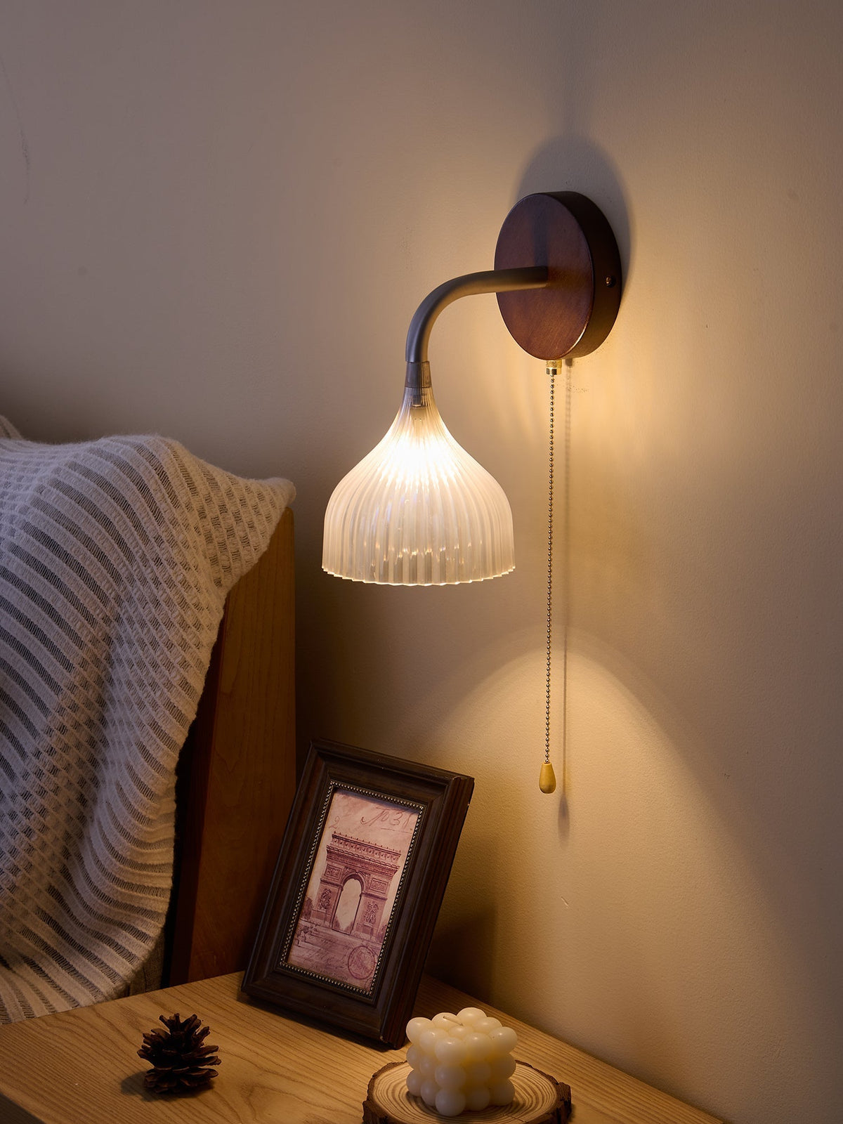 Cimararae aplique de pared elegancia de estilo clásico de madera