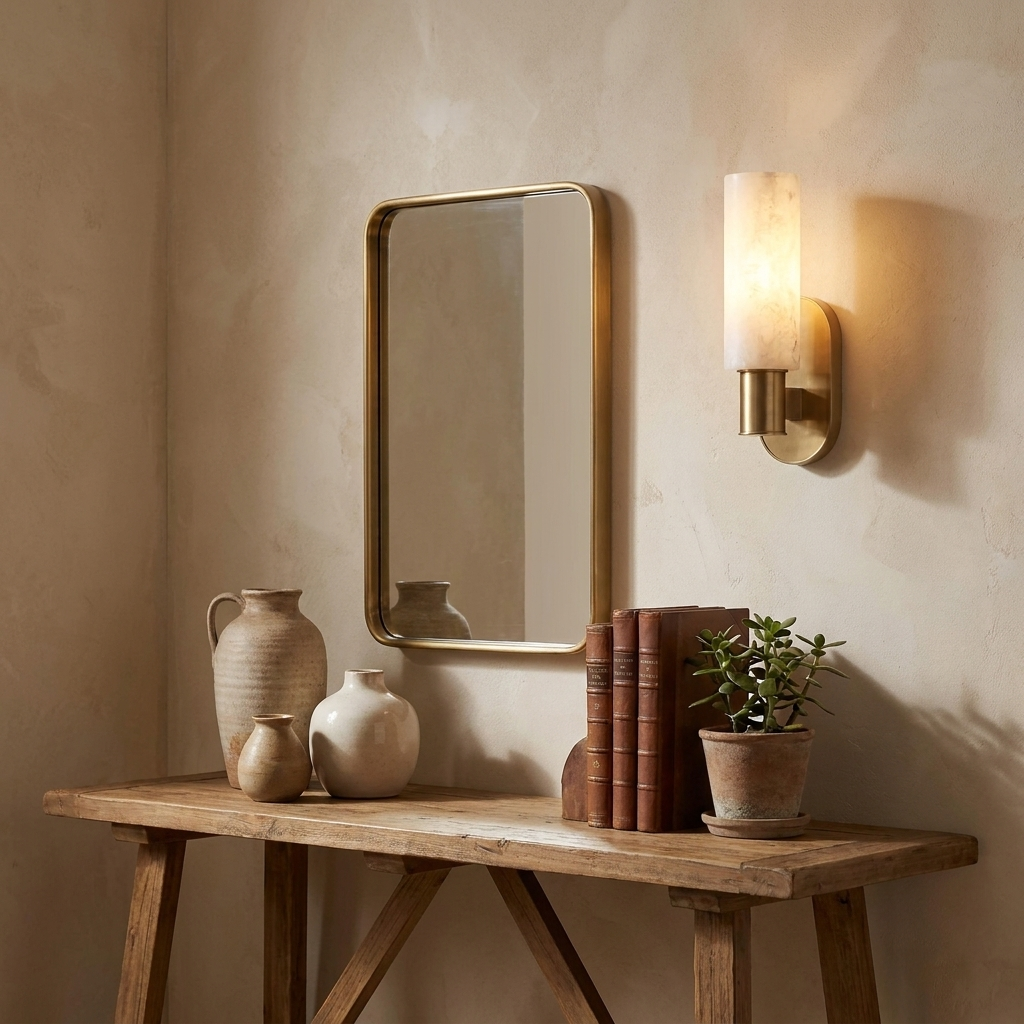 Perrymere Aplique de pared de alabastro