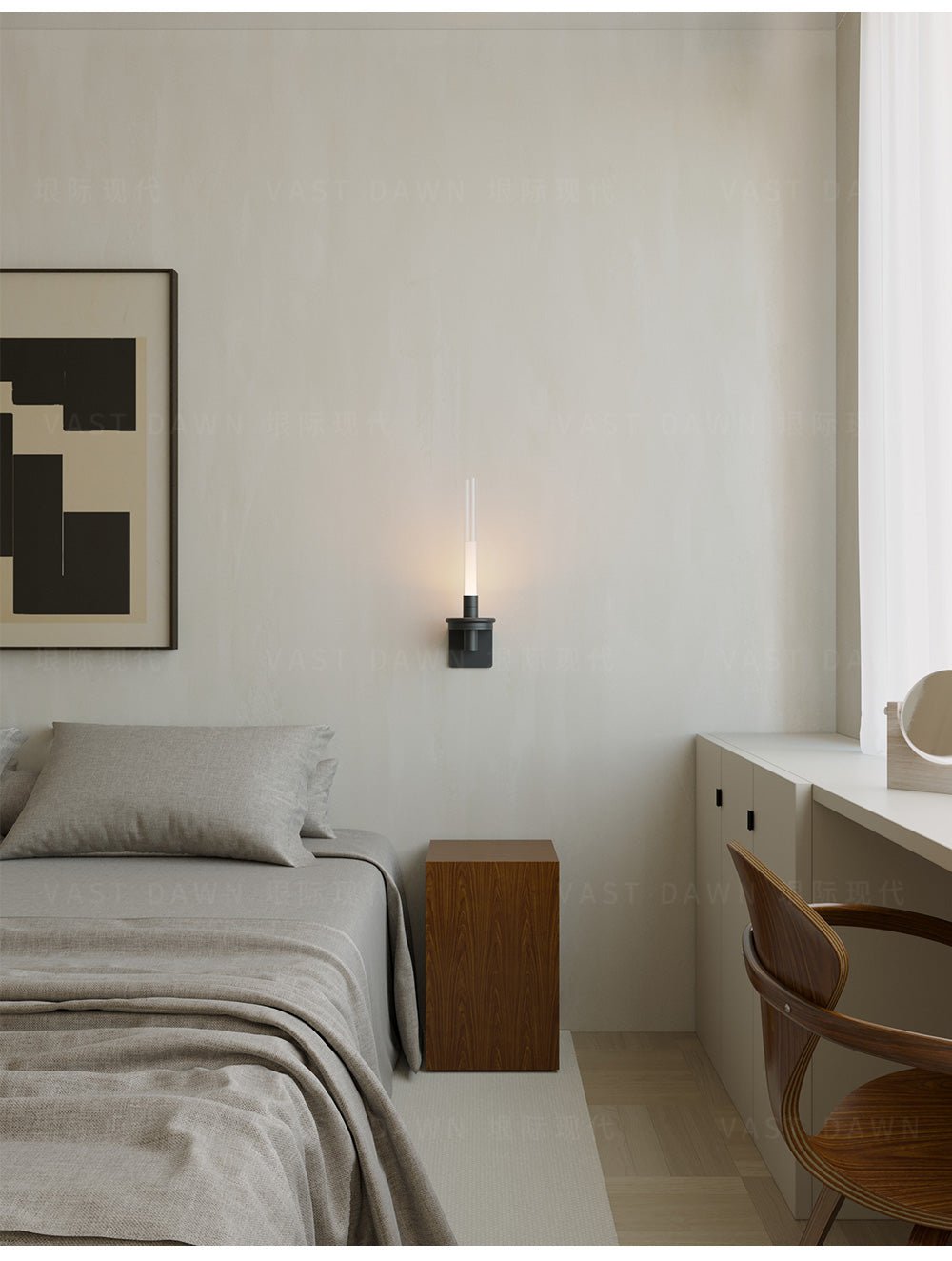 Ripz aplique de pared de vidrio recargable