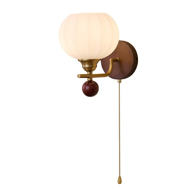 Bobble Aplique de pared Vidrio Madera Premium Nórdico Arte