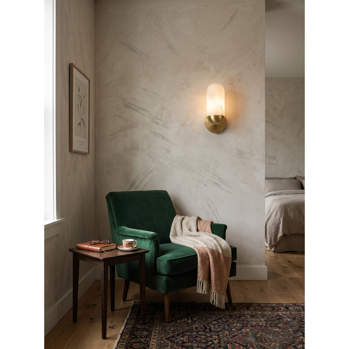 Lumeers aplique de pared alabastro