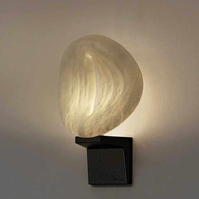 Eirion Rift aplique de pared alabastro