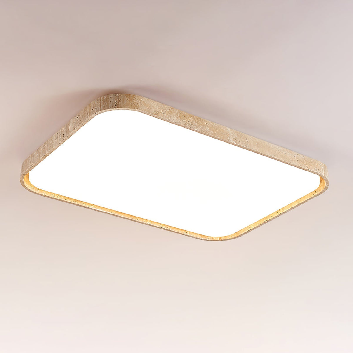 Aisle lámpara de techo cuadrada de travertino