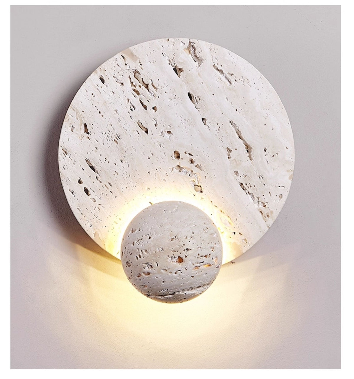 Norivaine aplique de pared Eclipse travertino beige