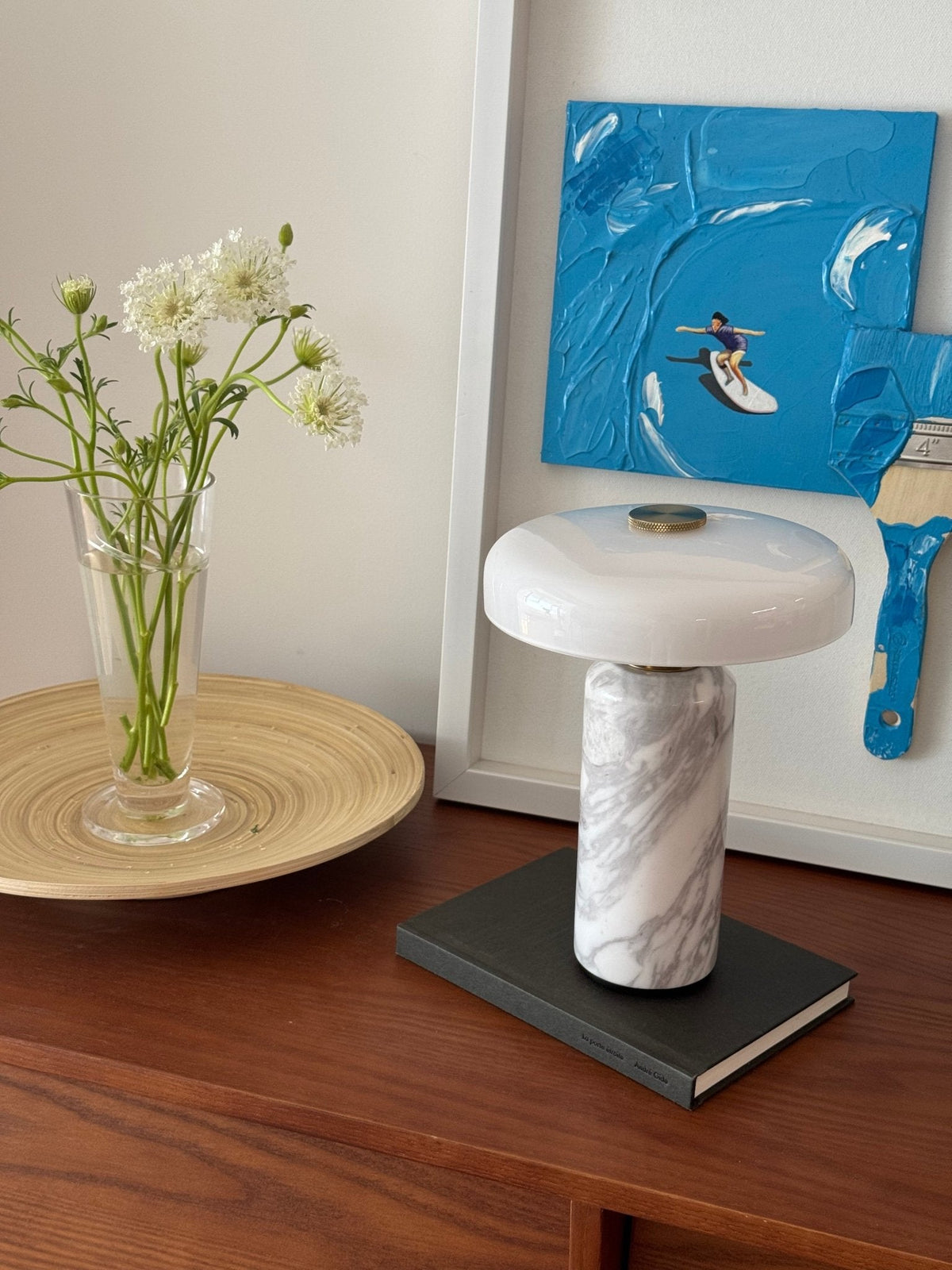 Ryvek lámpara de mesa moderna de mármol