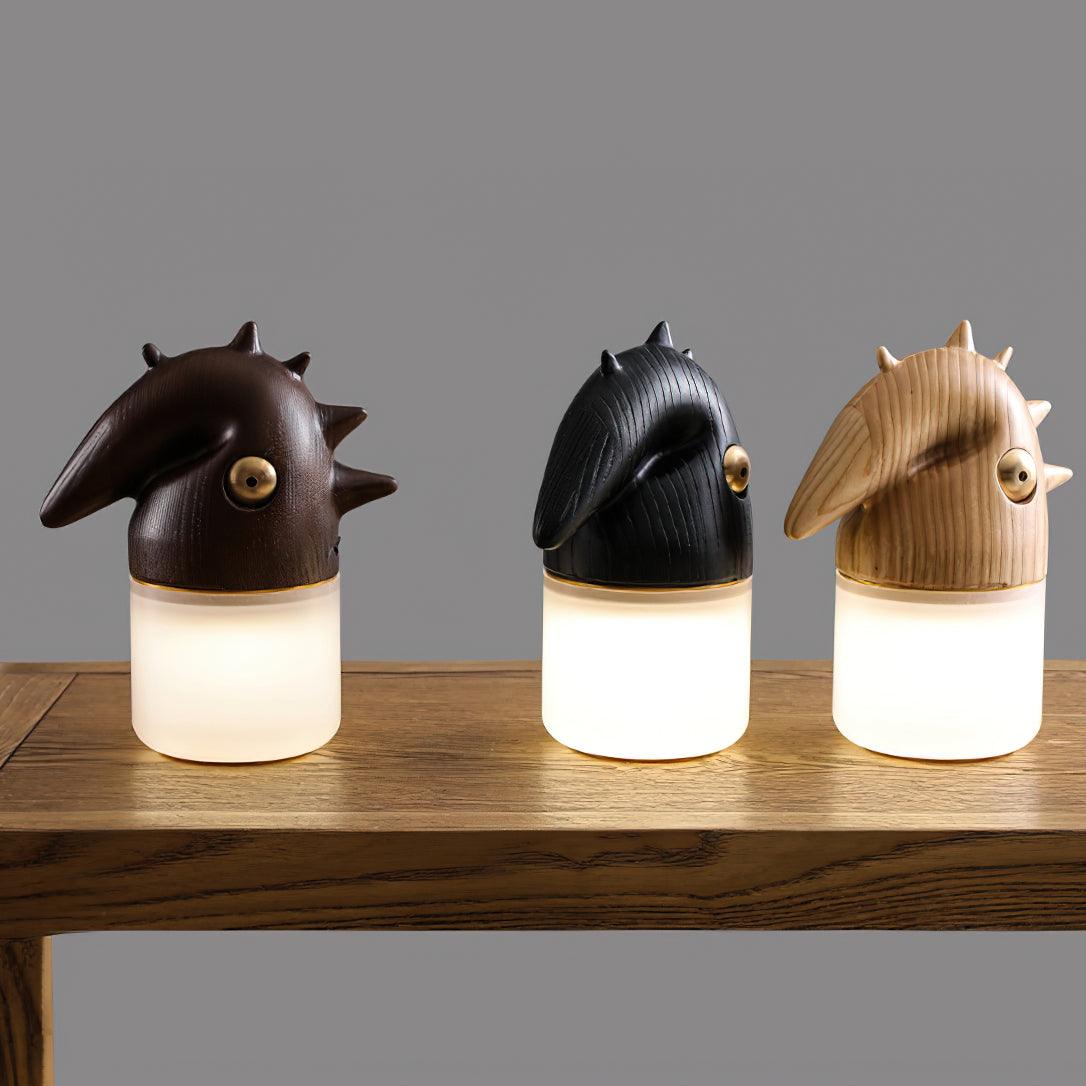 Jerry lámpara de mesa contemporánea en madera