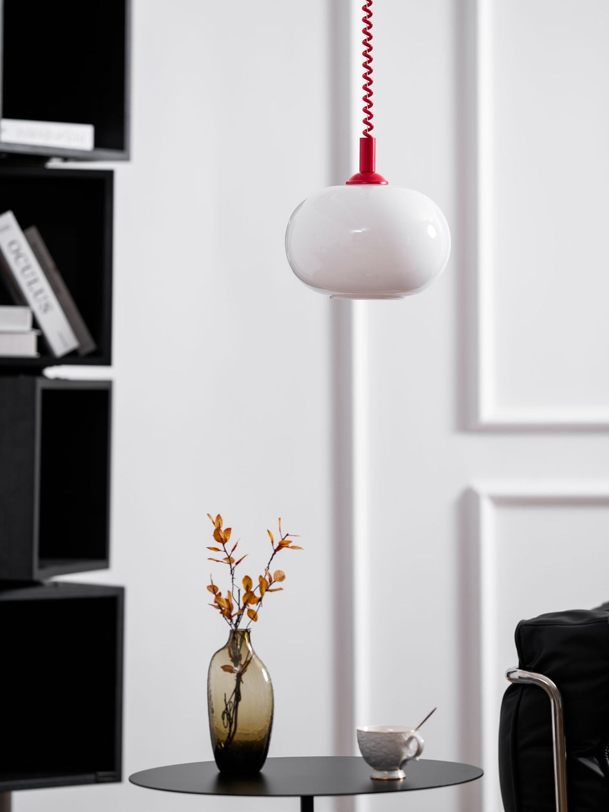 Euvora vidrio lámpara colgante de estilo clásico