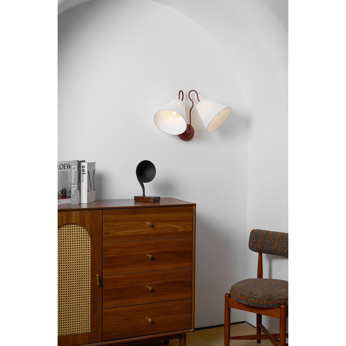 Elthayra Aplique de pared Tela Vintage Industrial