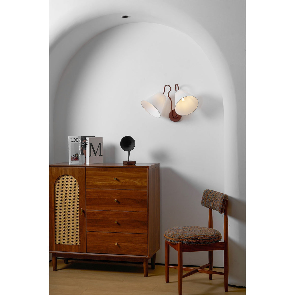 Elthayra Aplique de pared Tela Vintage Industrial