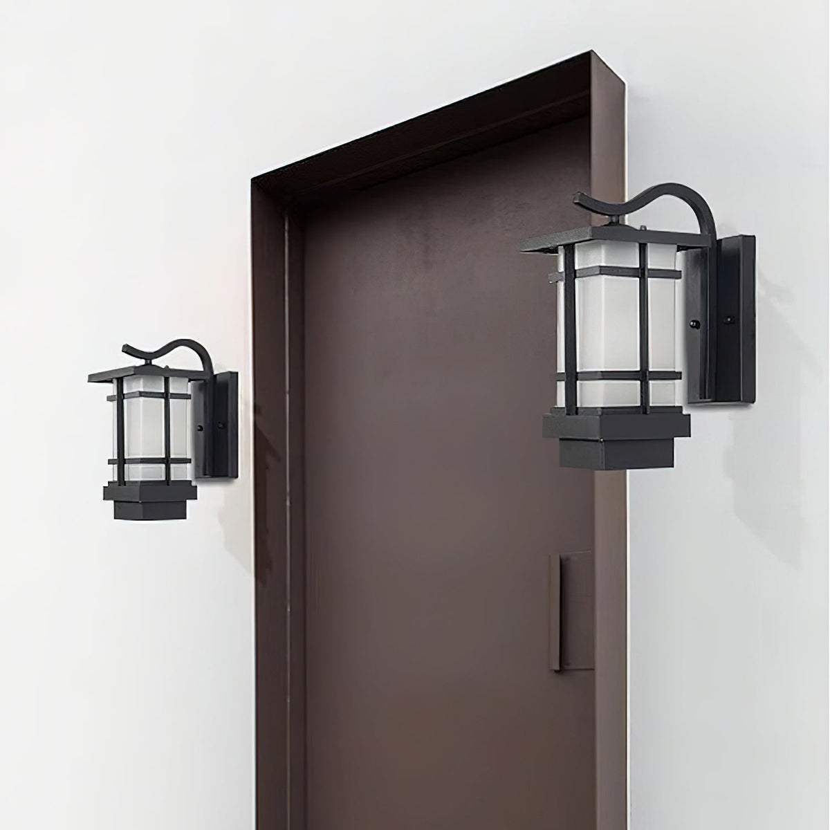 Madison aplique de pared Lámpara de pared exterior única de vidrio