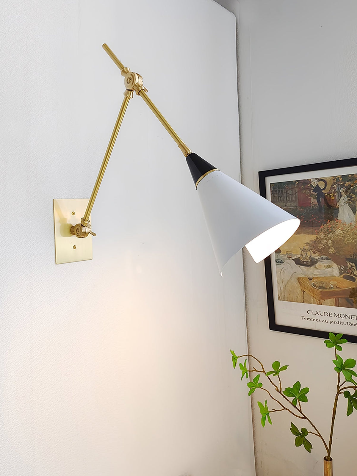 Isro aplique de pared vintage industrial de vidrio