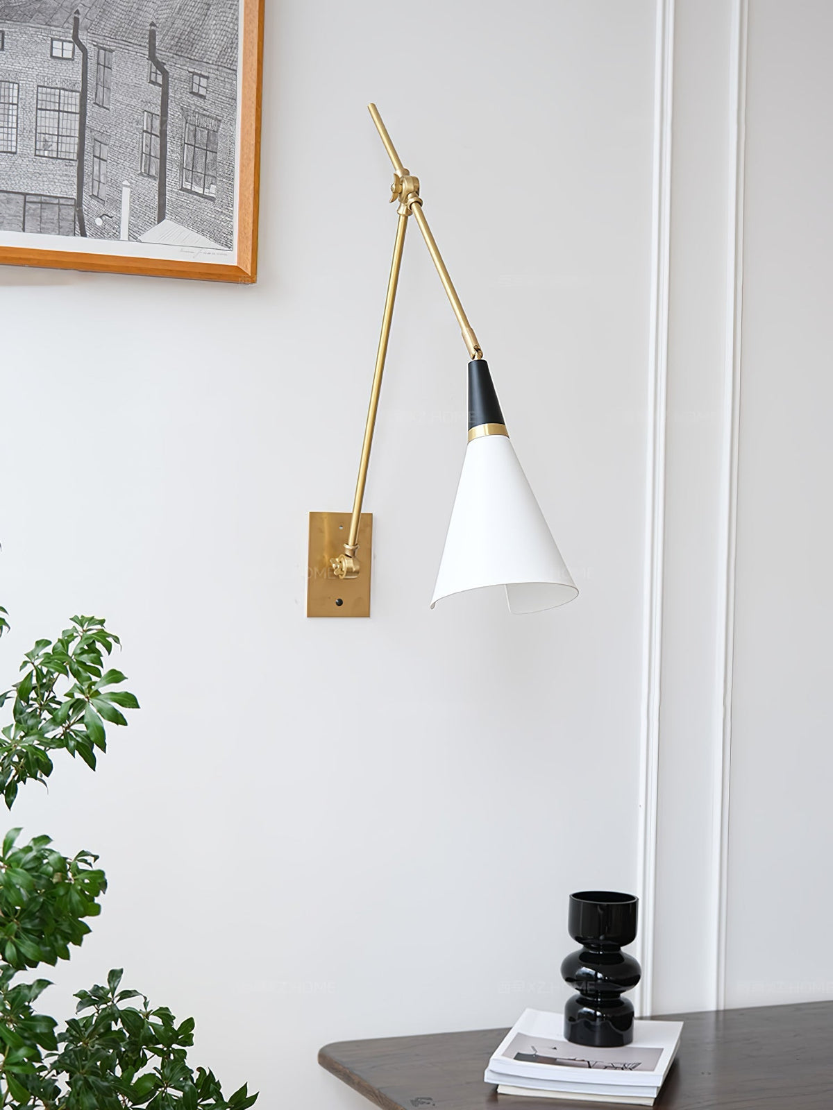 Isro aplique de pared vintage industrial de vidrio
