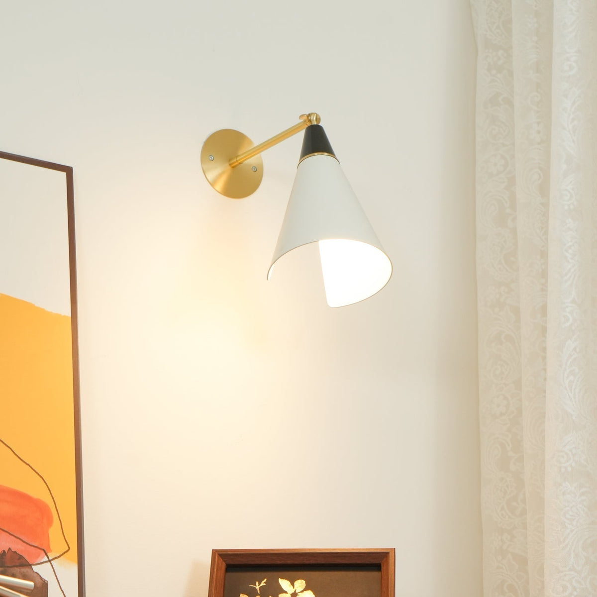 Orieiella aplique de pared moderno minimalista de latón