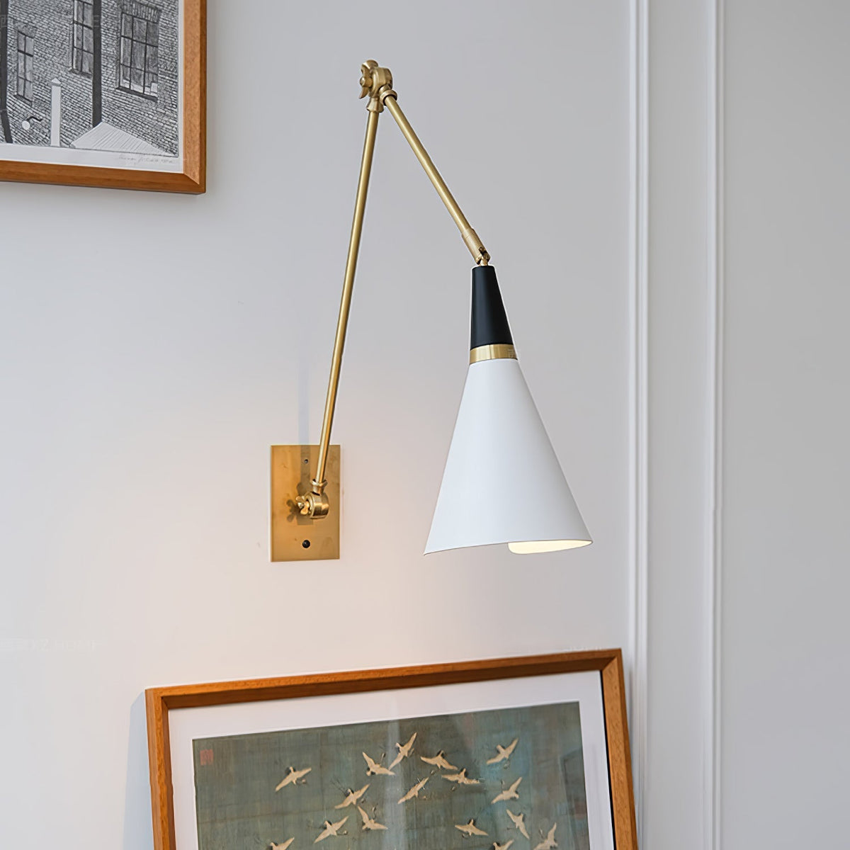 Isro aplique de pared vintage industrial de vidrio