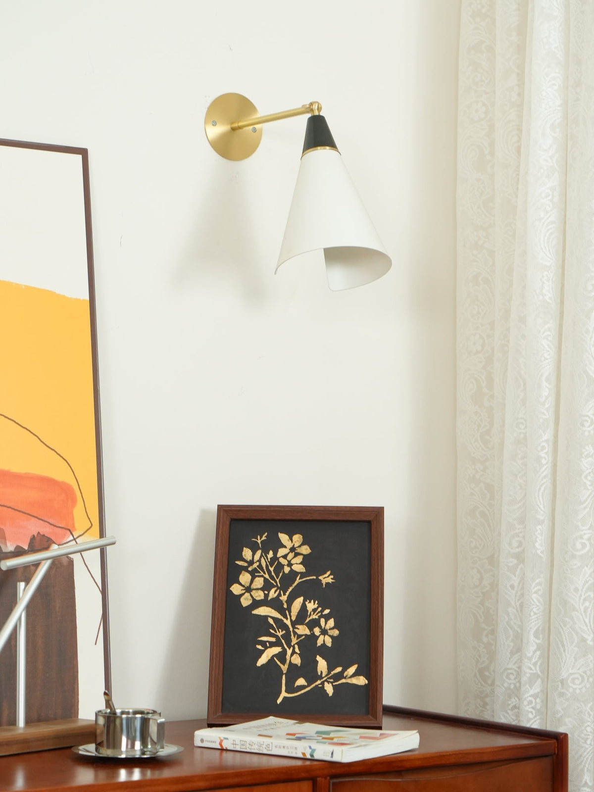 Orieiella aplique de pared moderno minimalista de latón
