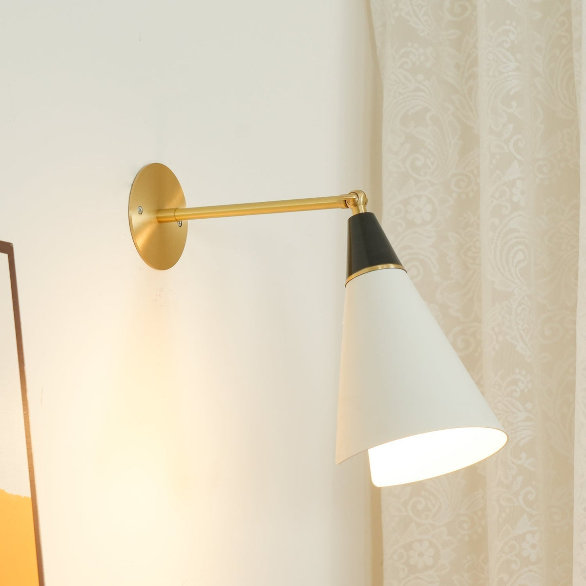 Orieiella aplique de pared moderno minimalista de latón