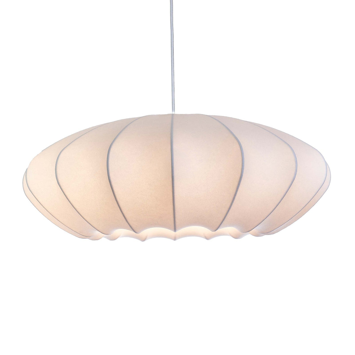 Pithos lámpara colgante elegante de seda