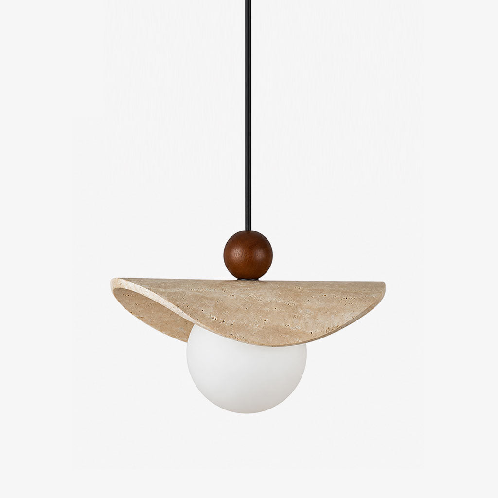 Jorwick Travertine Lámpara colgante de cuentas