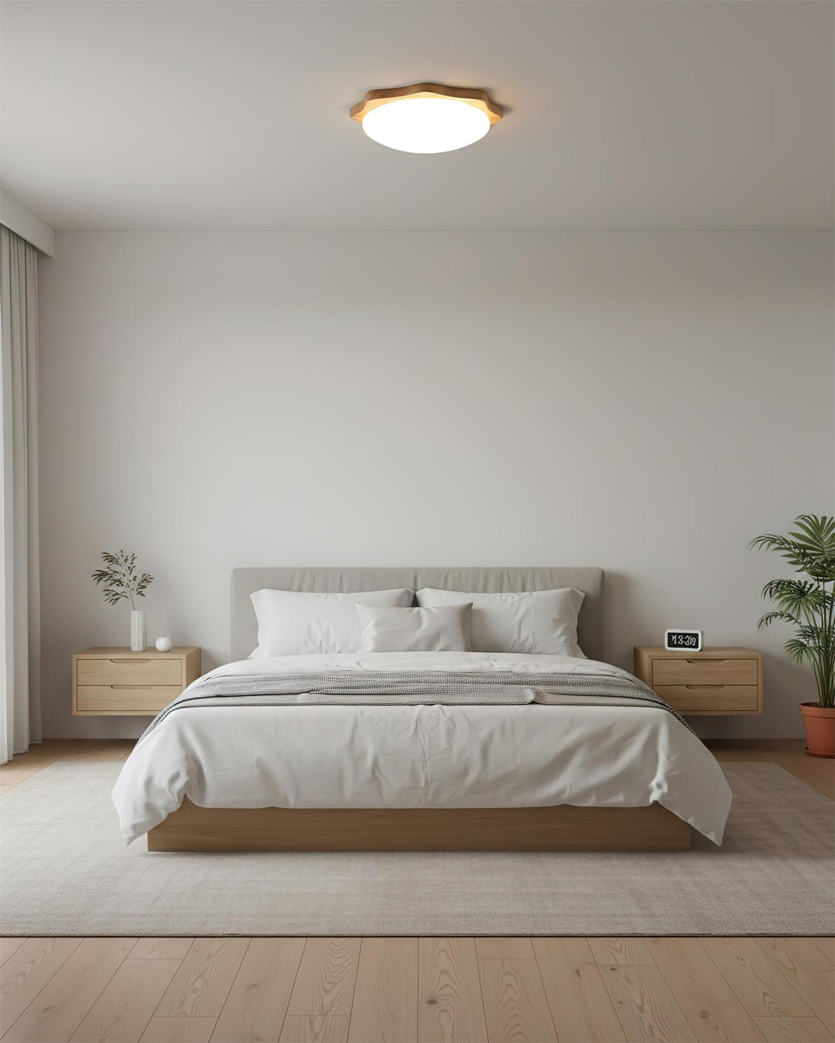 Rinaeria lámpara de techo de madera