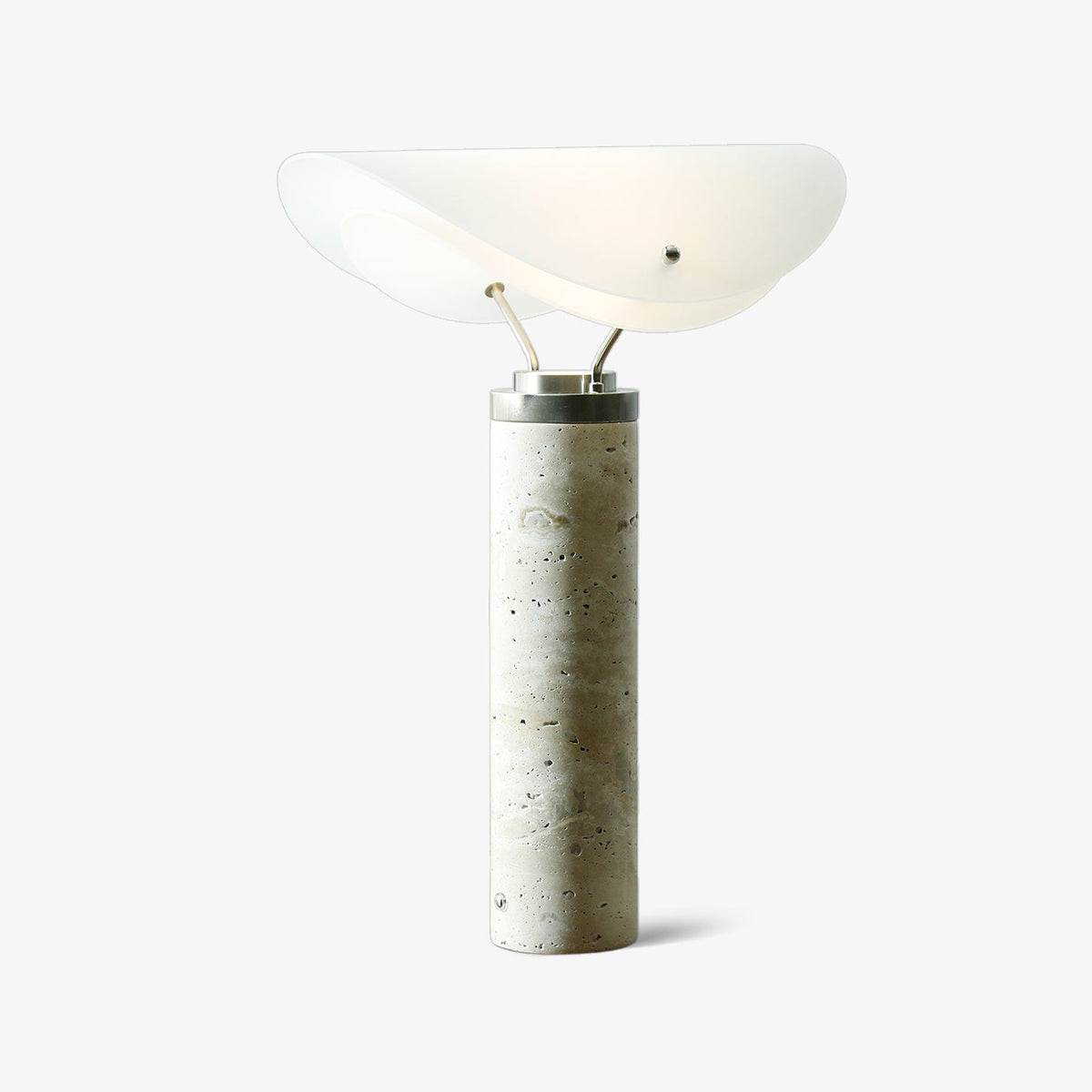 Inorielis lámpara de mesa escultórica de travertino