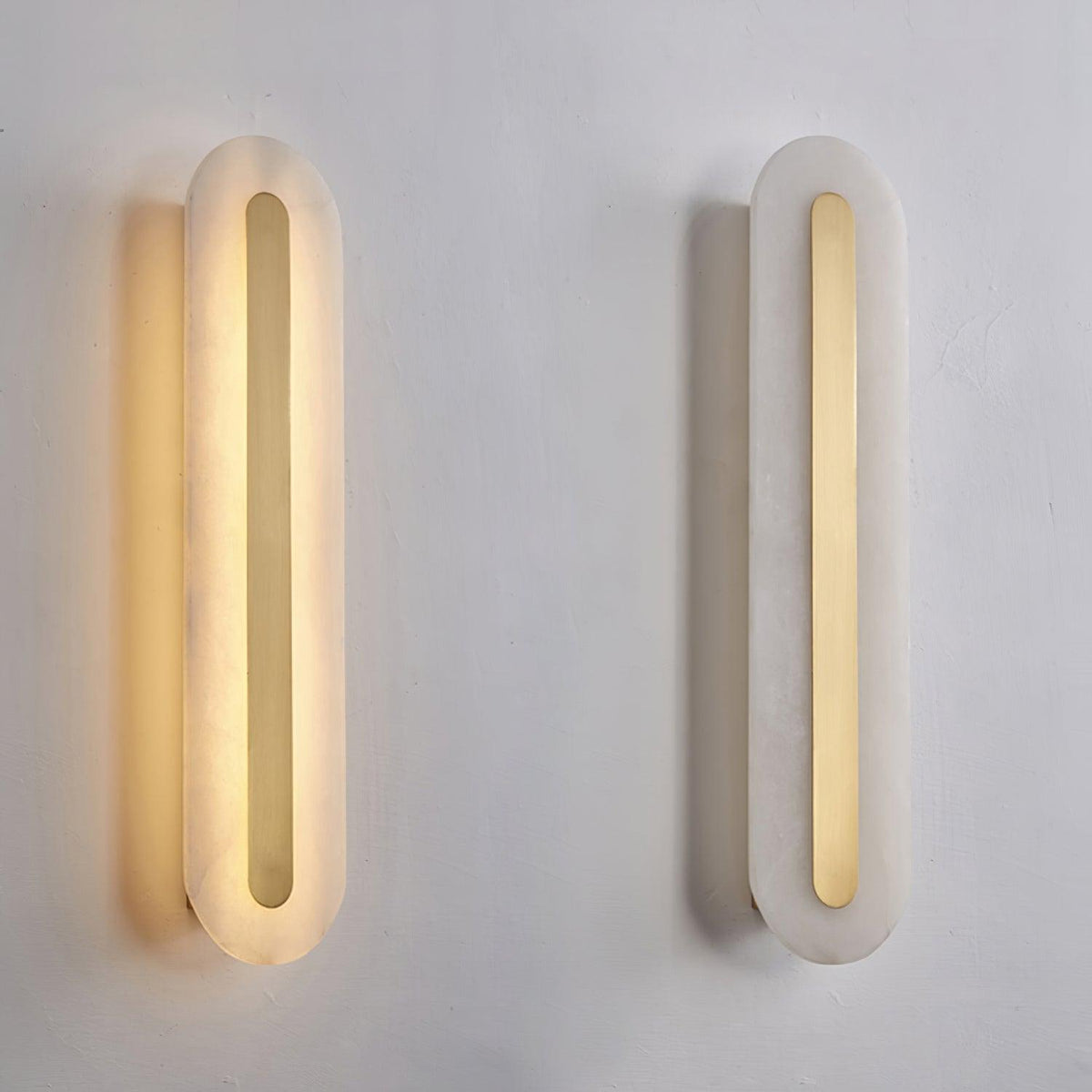 Selvia aplique de pared minimalista en alabastro
