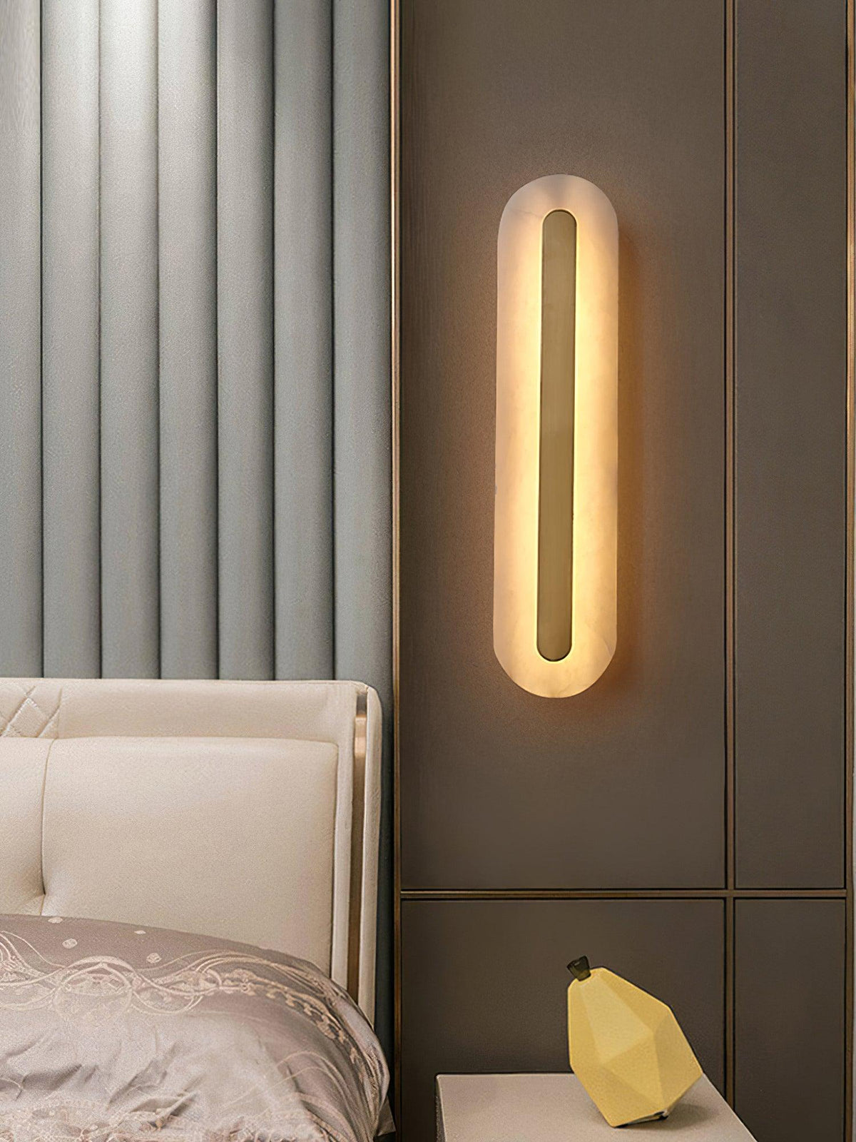 Selvia aplique de pared minimalista en alabastro