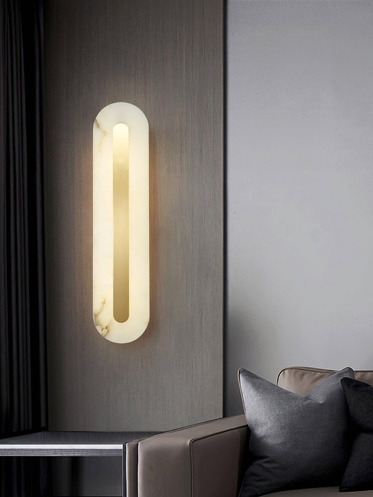 Selvia aplique de pared minimalista en alabastro